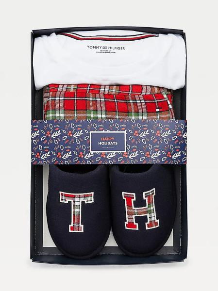Tommy Hilfiger Geschenkbox Pyjama dames+pantoffels