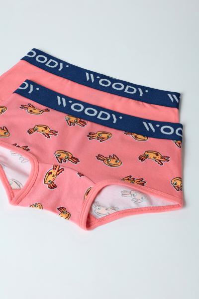 Woody Kleur Meisjesshort DUOpack axolotl