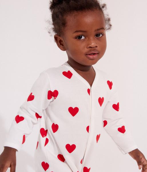 Petit Bateau pyjama kinderen happy love hartjes