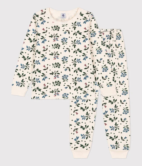 Petit Bateau Bloemen Pyjama meisjes