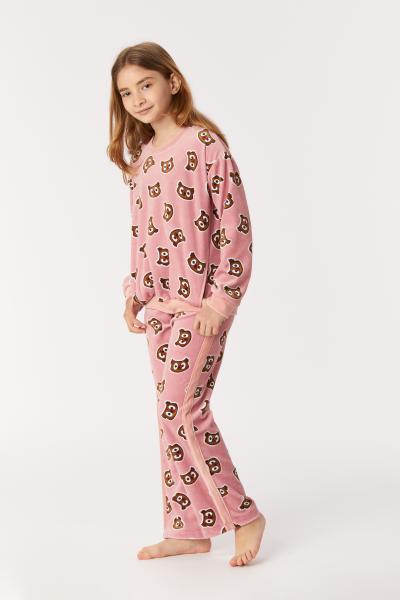 Woody Uil Pyjama Meisjes velours