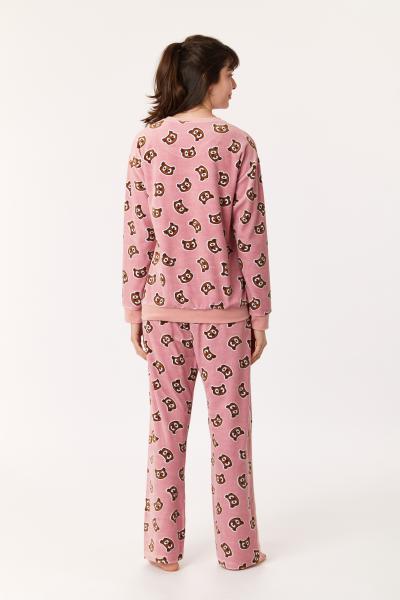 Woody Uil Pyjama Dames velours