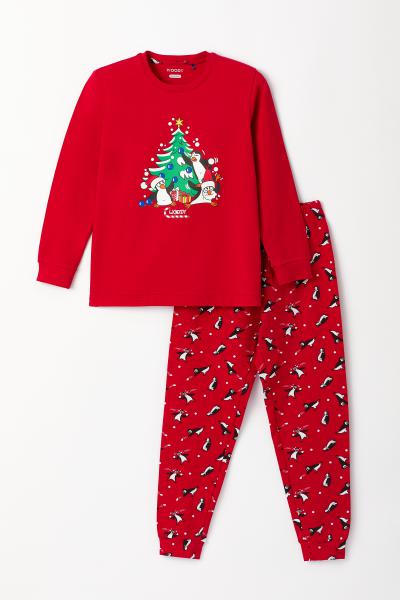 Woody Kerst Pinguïn Pyjama kinderen unisex