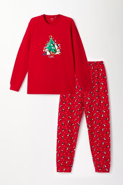 Woody Kerst Pinguïn Pyjama unisex