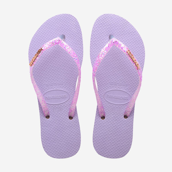Havaianas Slim Glitter Flourish Purple Slippers