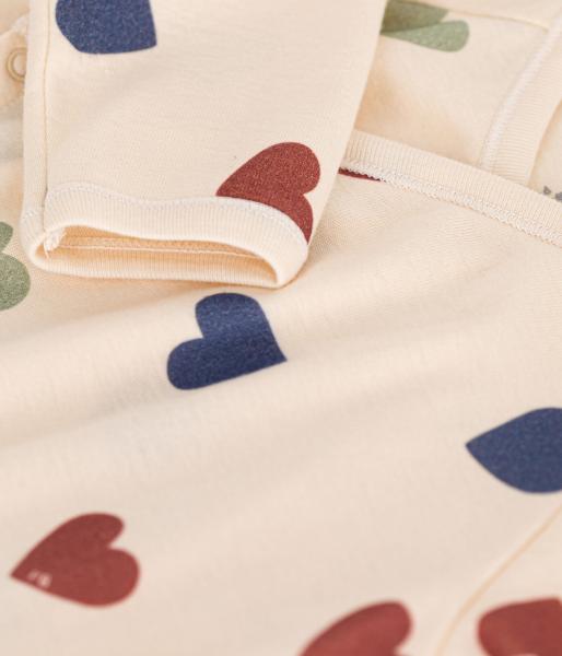Petit Bateau hartjes Pyjama Baby overslag