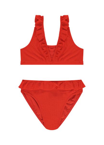 Beachlife Fiery Red Bikini-SET meisjes